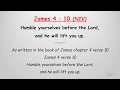 James 4 : 10 - Humble yourselves before the Lord - w accompaniment (Scripture Memory Song)