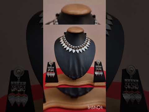 German Silver Kohlapuri Necklace for Women and Girls, BOPP Indivisually Packed, Light Weight