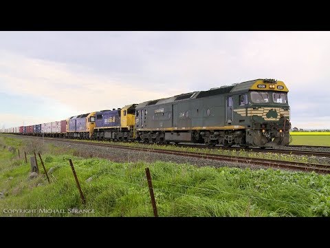 7902V Mildura To Melbourne Containers - PoathTV Australian Trains & Railways