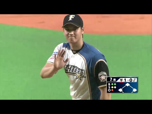 7回表 155キロも... ファイターズ・大谷 7回途中で緊急降板... 2014/6/11 F-G