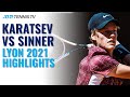 Aslan Karatsev vs Jannik Sinner | Lyon 2021 Highlights