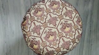 Easy way  to make a round shape pillow cover 😀#diy घर पर आसानी से पिल्लो कवर बनाना सीखिये