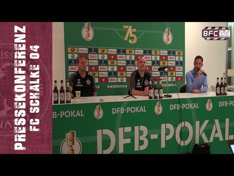 DFB-POKAL BFC Dynamo - FC Schalke 04 - Pressekonferenz - 14.08.2017