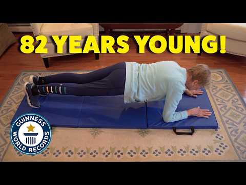 82-Year-Old Woman Holds Five Minute Plank - Guinness World Records