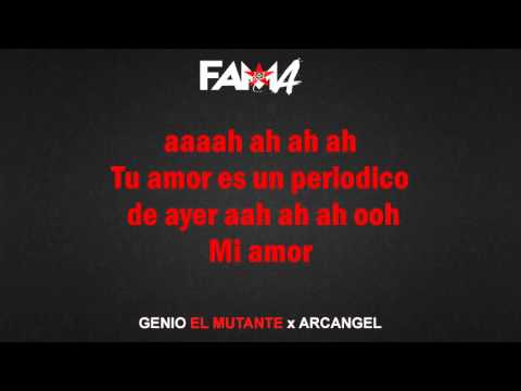 Fama (Official Remix) (Letra) Genio El mutante ft Arcangel