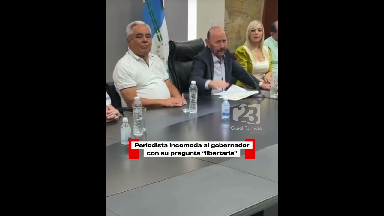 🔴 TENSIÓN • El Gobernador Gildo Insfrán cruzó al periodista Tyntu en conferencia de prensa