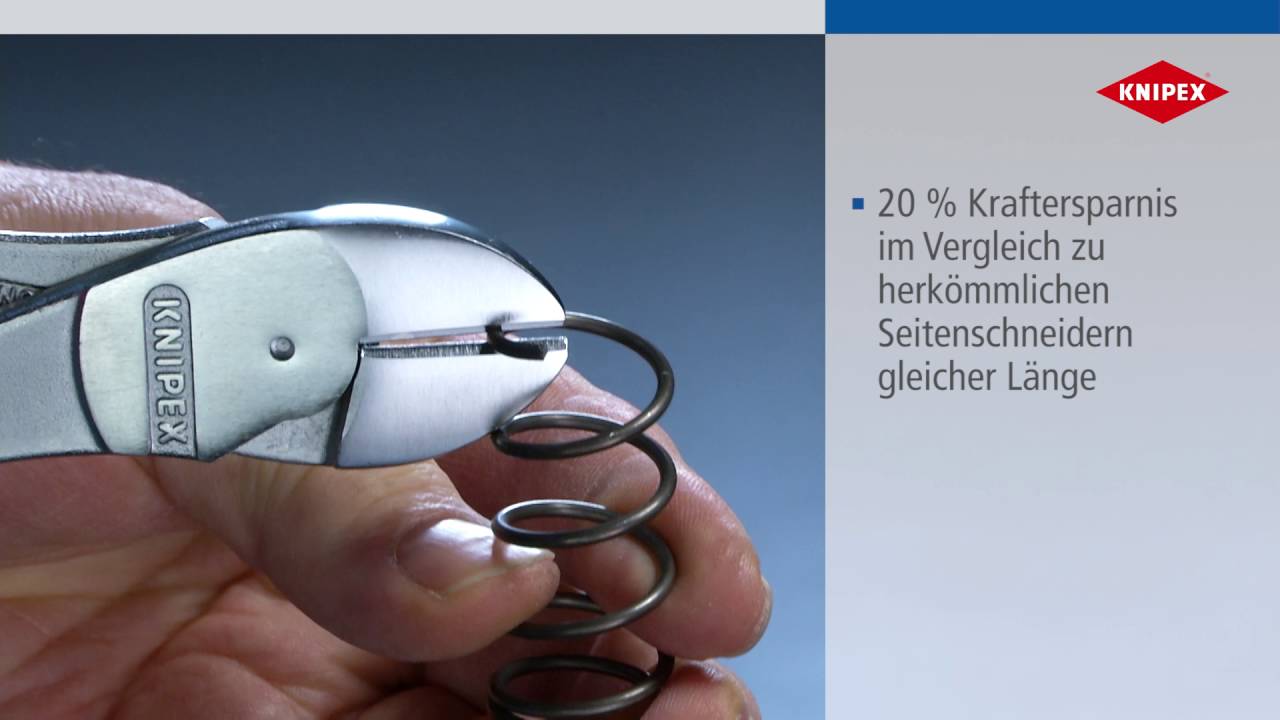Knipex Kraft-Seitenschneider 200 mm 1000 V verchromt