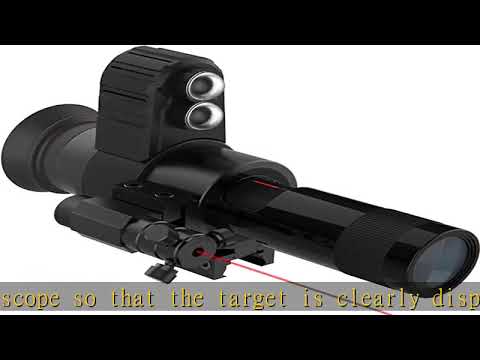 1.54”HD Digital Night Vision Rifle Scope with Crosshair, 8-20X High Magnification Monocular, 20mm P