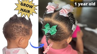 Black Baby Hairstyles - 1 year old 👶🏽 Short Hair | Tips to GROW HAIR