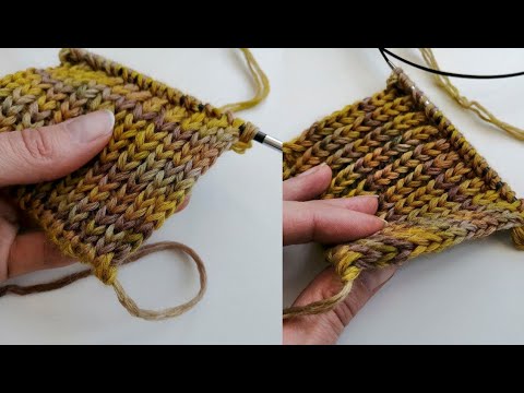 Кромочный край, который не закручивается. Видео - Вязание - Страна Мам
