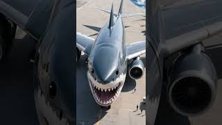 Crazy Shark Plane International Flight! #plane #shark #flying