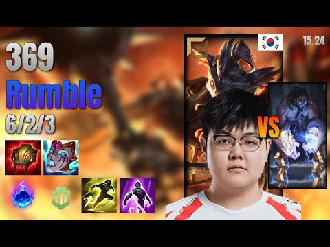 369 Top Rumble vs Sylas lol KR solo rank Full Game 15.24 | 369 럼블 vs 사일러스