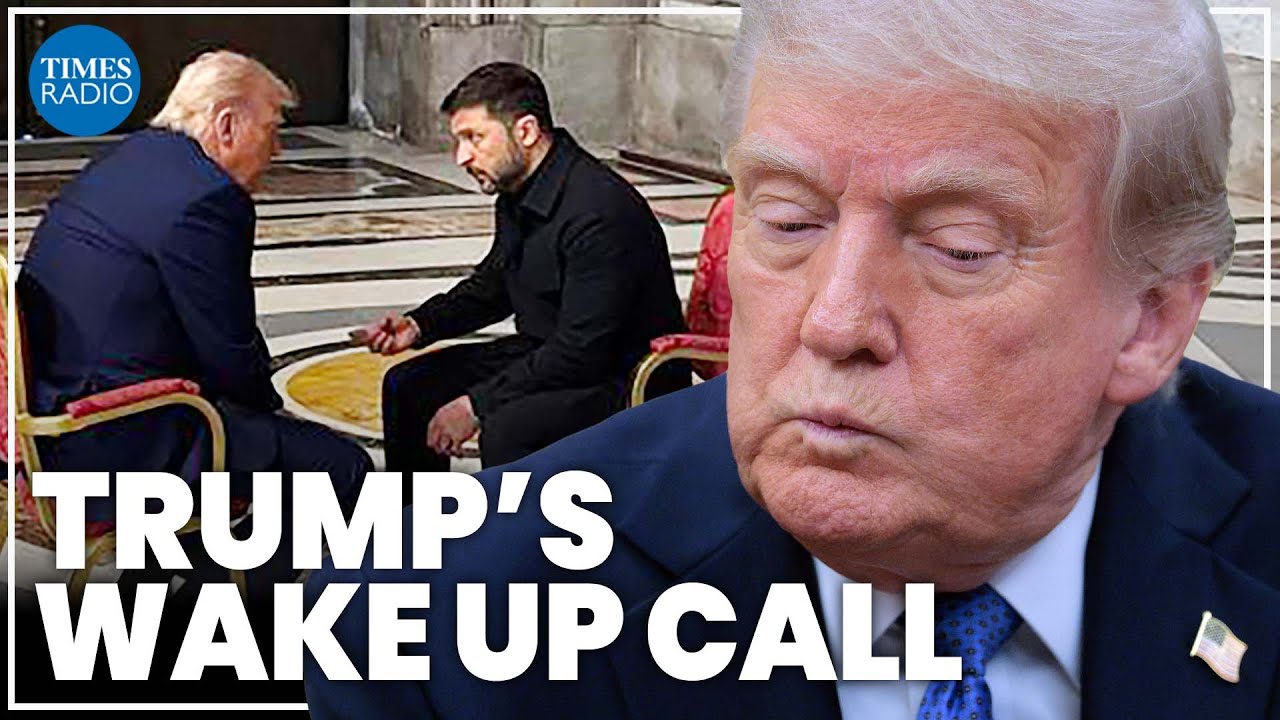 Trump gets a 'wake up call' in hugely symbolic meeting with Zelensky