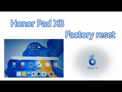 Honor Pad X8 factory reset