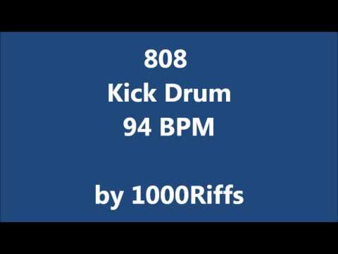 808 Kick Bass Drum 94 BPM - Beats Per Minute