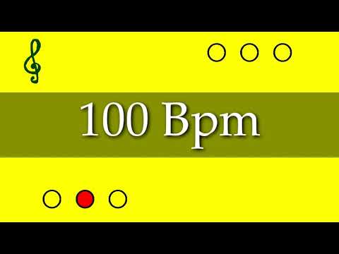 Visual Metronome - Click Track - 100 Bpm (3/4) - EasyMusic
