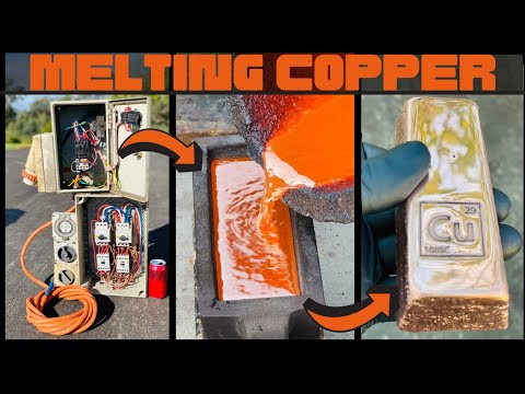 3-Phase Copper Melting - BigStackD Copper Brass Aluminum - ASMR Metal Melting - Trash To Treasure