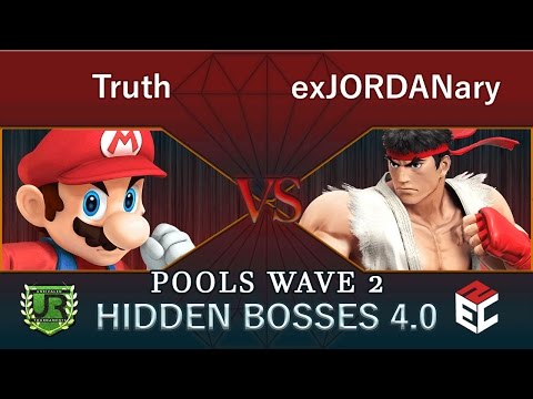 Hidden Bosses 4.0  POOLS WAVE 2 - Truth (Mario) vs exJORDANary (Ryu)