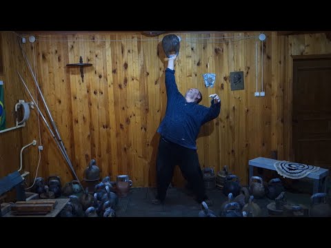 68 KG KETTLEBELL THE HEAVIEST BOTTOM UP PRESS EVER ЖИМ ГИРИ 68 КГ ВВЕРХ ДНОМ