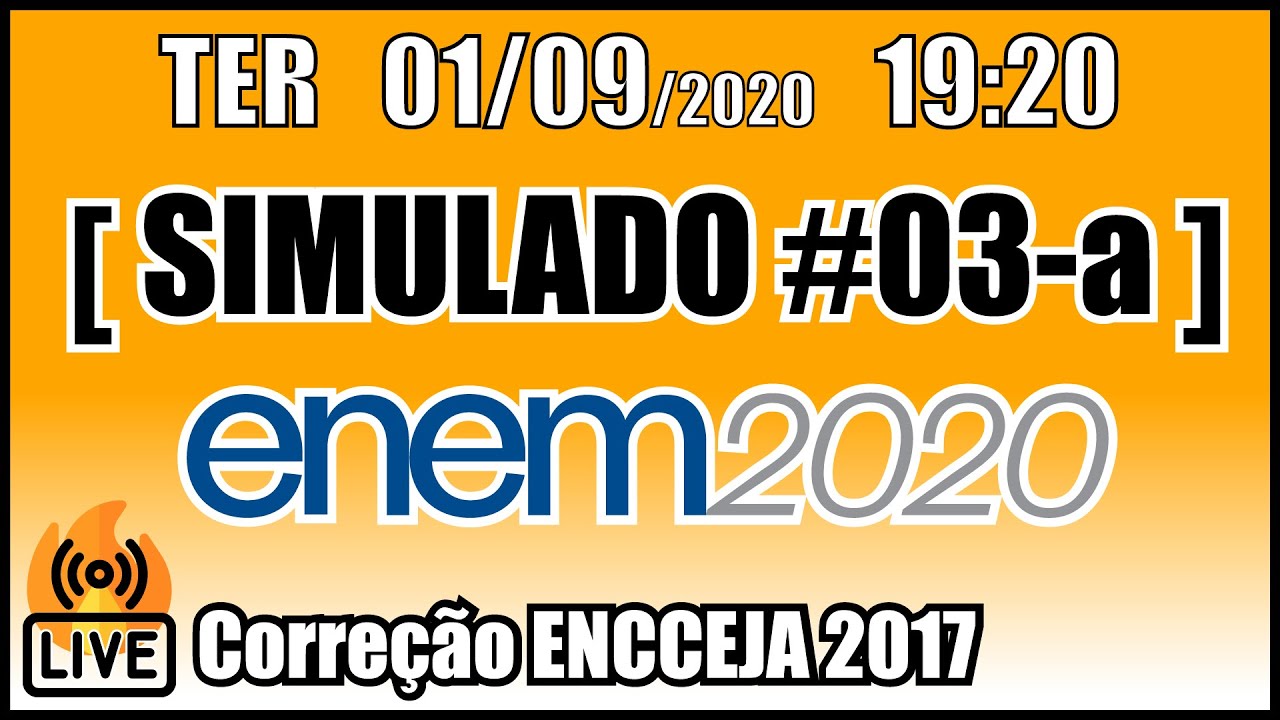 🔴 [ENCCEJA 2017 EM] Matemática [Questões 31 até 45]