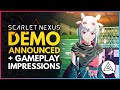 SCARLET NEXUS | Demo Announced Play it Soon! + Gameplay First Impressions