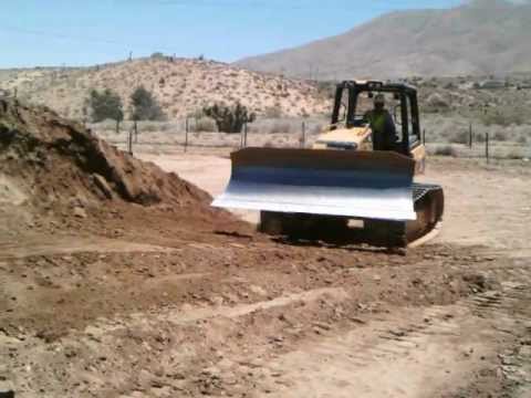 Cutting a hill with a D5