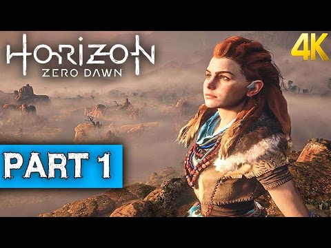 HORIZON ZERO DAWN Walkthrough Part 1 - No Commentary Gameplay [4K Ultra HD]