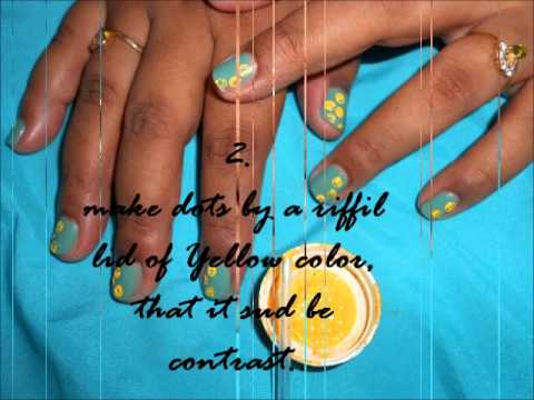 Easy & simple Nail design on small nails : Indian Nail Design Channel.
