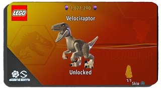 Lego Jurassic World - How to Unlock Velociraptor Dinosaur Character Location