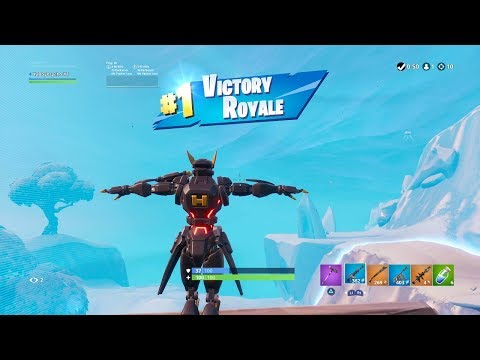 FORTNITE First Win with DARK "SENTINEL" SKIN (“ROBOT” OUTFIT Showcase) | SEASON 9 BATTLE PASS Video