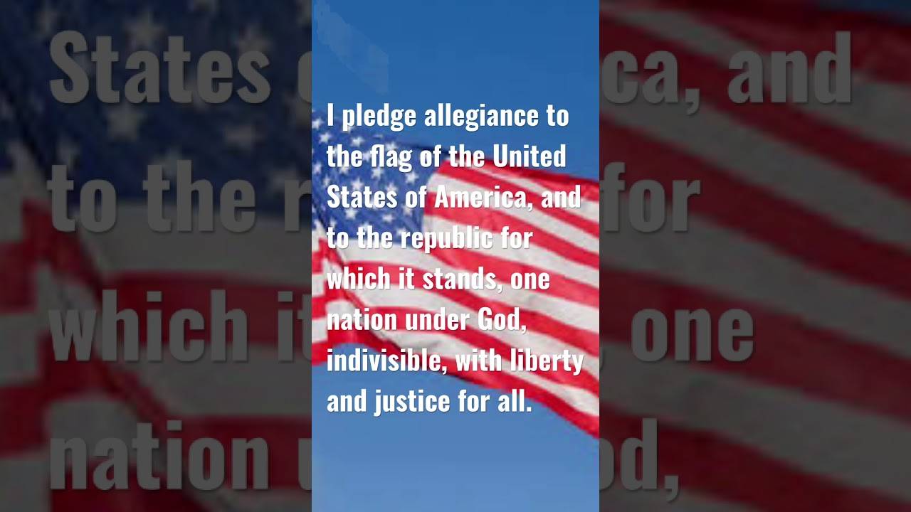 The American 🇺🇸 pledge of allegiance.