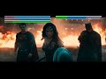 Superman Wonder Woman And Batman Vs Doomsday With Healthbars