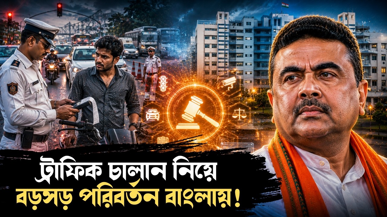 লোক আদালতের আগেই ভরতে হবে হাফ ফাইন! ট্রাফিক চালান নিয়ে বড়সড় ঘোষণা বাংলায়! | Traffic Challan