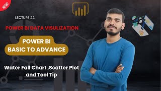 Water Fall Chart  ,Scatter Plot , Tool Tips  in Power BI | Power BI | Basic To Advance | Hindi