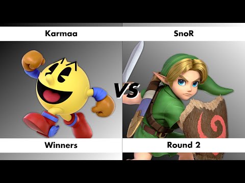 Smash @ Respawn 77 Winners Bracket - Karmaa (Pac Man) vs. SnoR (Young Link)