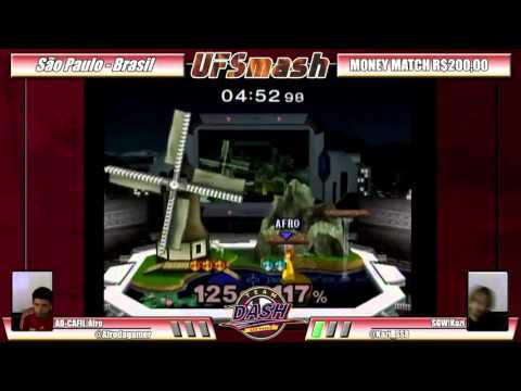 UFSmash  Melee Money Match R$200 AD.CAFIL|Afro vs SGW|Kazi Peach Ditto