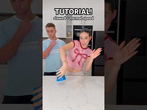 CAN YOU DO IT? 😳🤔🤣 VIRAL CUP SONG TUTORIAL? 👀 #shorts #viral #trend #tutorial