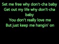 Glee You Keep Me Hangin' On with lyrics
