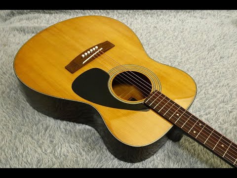 Vintage Acoustic Guitar Yamaha FG-150F Rare Black Label Folk | Reverb