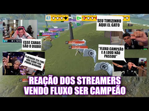 STREAMERS' REACTION TO SEEING FLUXO BECOMING THE FFWS CHAMPION