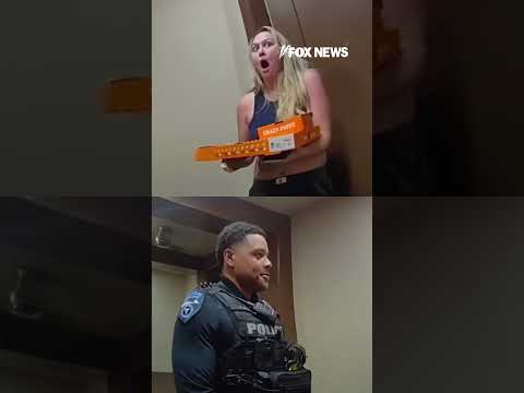 Officer takes over arrested Grubhub driver's delivery #shorts #food #delivery #police #bodycam #us
