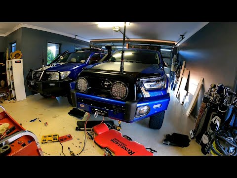Hilux SR5 2021 Carbon Winch Install on a ARB Summit Sahara Bull Bar #arb #4wd #toyotahilux #hilux