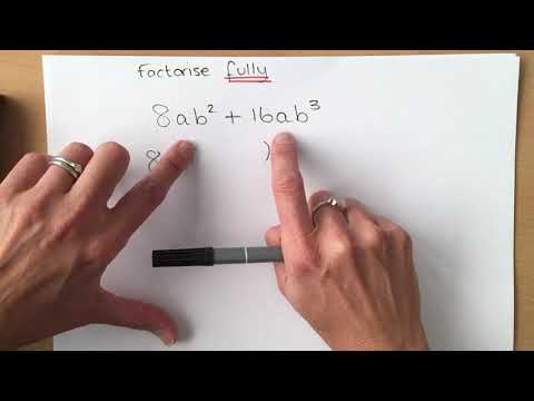 Factorising an expression fully involving numbers and multiple letters