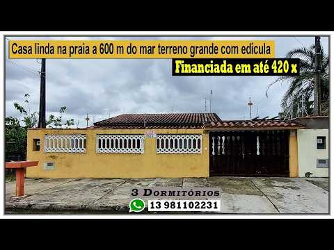 🏠 Casa ótima e barata na praia a 600 m do mar com edícula!