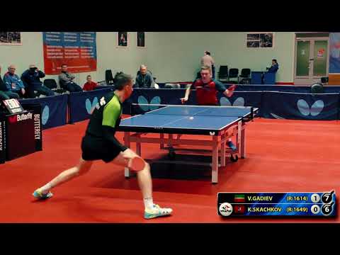 2.GADIEV - SKACHKOV RUSSIAN Championship table tennis настольный теннис