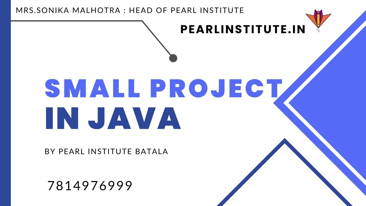 Task Manager Project in Java | Console Based Project | Java Programming | Pearl Institute Batala