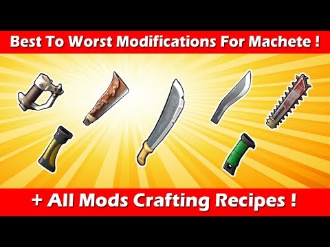 Best To Worst Mods For Machete With Crafting Recipes! Last Day On Earth Survival