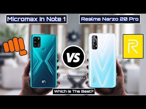 Micromax In Note 1 Vs Realme Narzo 20 Pro | Specifications Compare | Narzo 20 Pro Vs In Note 1