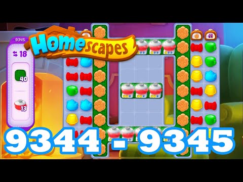 Homescapes Level 9344 - 9345 HD | 3 - match puzzle game | gameplay | android | GameGo Game | IOS