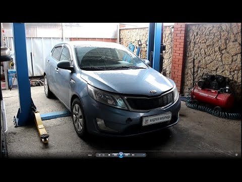 снятие установка генератора на kia rio 3